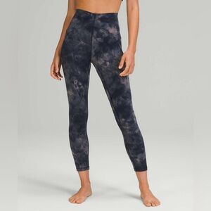 Lululemon Unlimit High-Rise Tight 25" Diamond Dye Lunar Rock True Navy Leggings